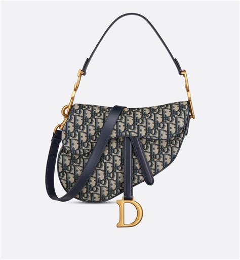 blue saddle dior bag|blue dior oblique jacquard.